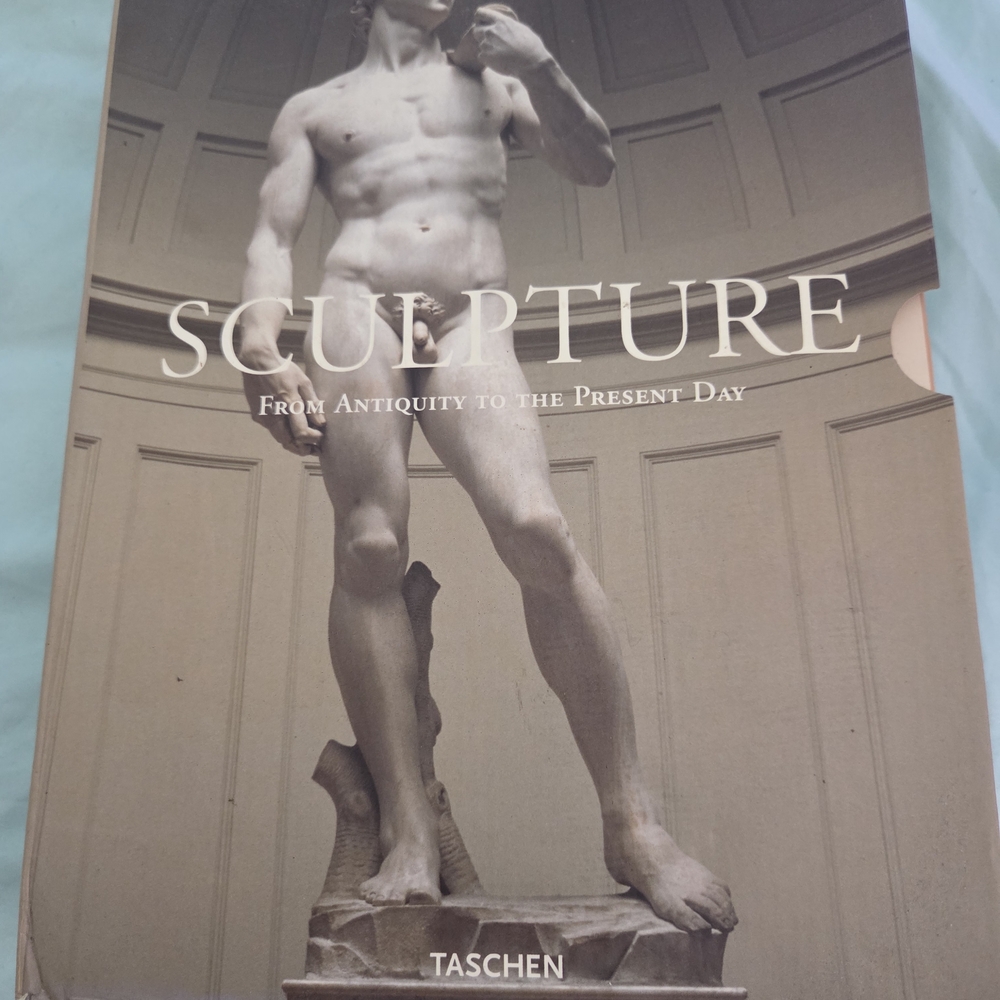 Taschen Sculpture Book — Beige and White Cover